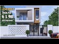 Modern 2storey Small House Design 6m X 9m With 4 Bedrooms Simple Life Modern 2storey Small House Design 6m X 9m With 4 Bedrooms Simple Life