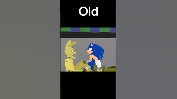 Old vs New comparison(which one is better?) #fpyシ #edit #animation #sticknodes  #shorts #sonic #fnaf