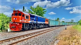 NYARIS SELIP‼️UJICOBA LOKOMOTIF CC 205 DENGAN 61 GERBONG FULL MUATAN‼️