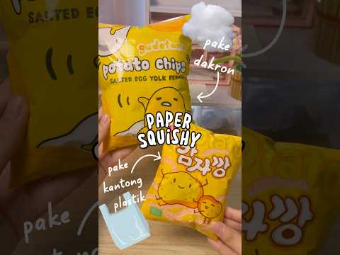 BIKIN PAPER SQUISHY PAKE DAKRON VS KANTONG PLASTIK