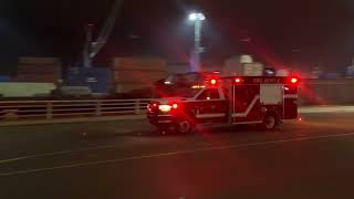 SJRFD Rescue 2 responding code 3