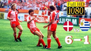 Denmark 6-1 Uruguay World Cup 1986 Full Highlight - 1080P Hd Michael Laudrup