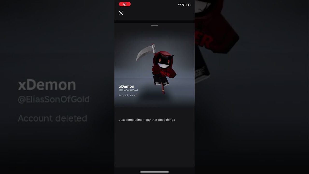 XDEMONS ACCOUNT GOT DELETED Shorts Roblox Xdemon Comedy Goobers