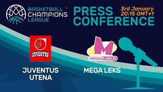 Juventus Utena v Mega Leks - Press Conference