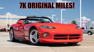1993 Dodge Viper RT/10 with 7K original miles