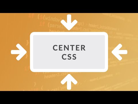 Video: Hur centrerar du hela sidan i CSS?