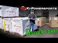Delivery day is here for honda atvs  motorcycles