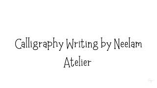 How to write a Beautiful English calligraphy Alphabet A to Z 😍✍️
