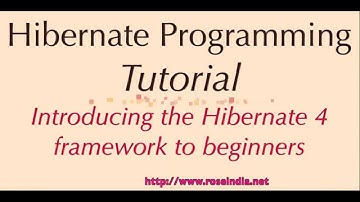 Introducing the Hibernate 4 framework to beginners
