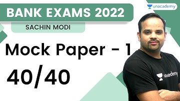 Mock Paper -1 | Reasoning | Bank Exams 2022 | Sachin Modi | The Bankers