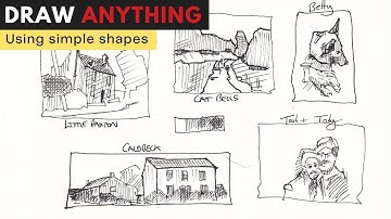 How to DRAW ANYTHING (With Simple Shapes) - Sketching Tutorial