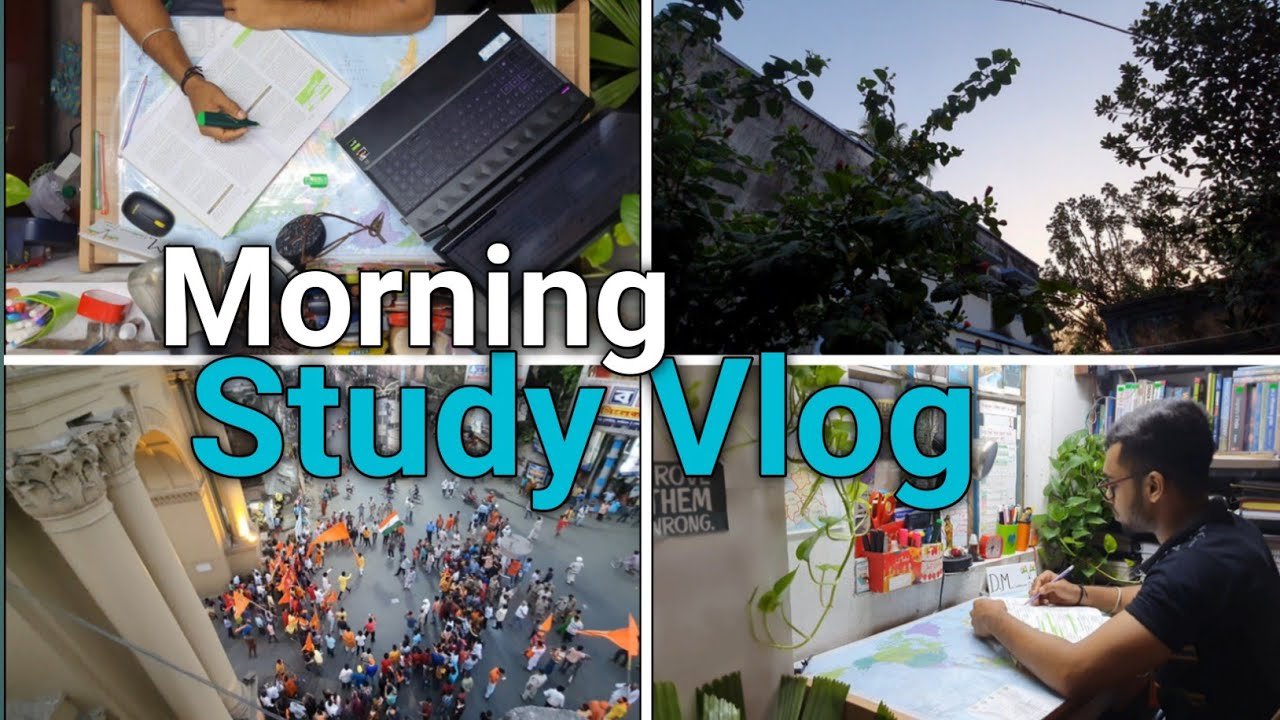 Morning Study Vlog 🍃| WBCS Aspirant Study Vlog 📚| A New Day In My Life ...