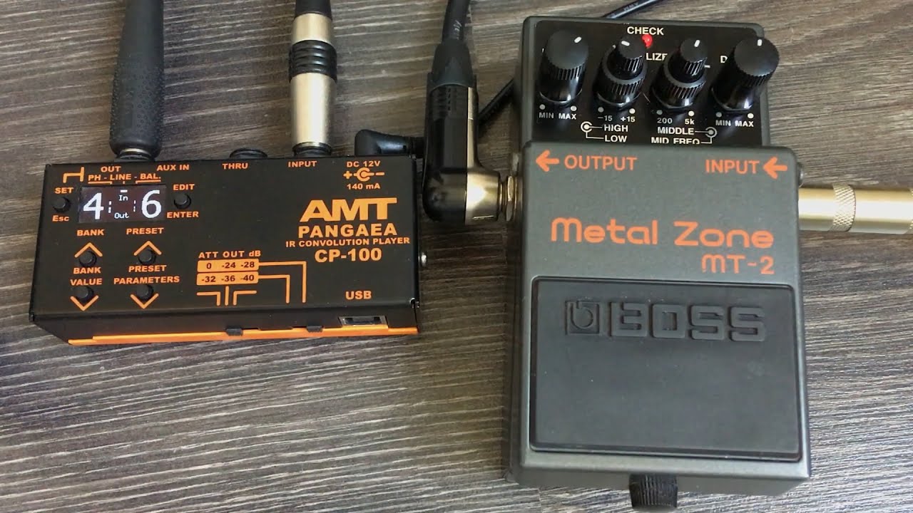 Metalzone Boss MetalZone MT-2 as a Preamp - YouTube
