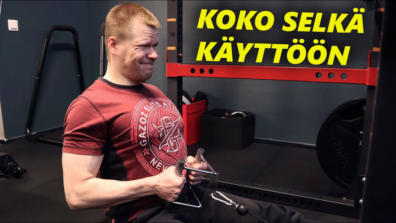 Montako liikettä selän treenaamiseen tarvitaan?