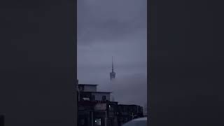 Unbelievable Canton Tower lighting #shorts #youtubeshorts