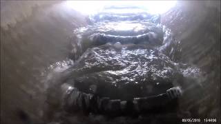 FlexiBaffles Installed in a Culvert to Assist Fish Passage