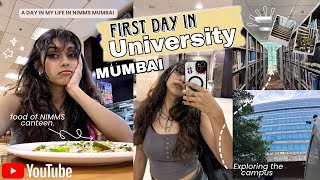 First day in Mumbai University || NMIMS - Vlog