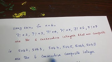 n CONSECUTIVE COMPOSITE NUMBERS