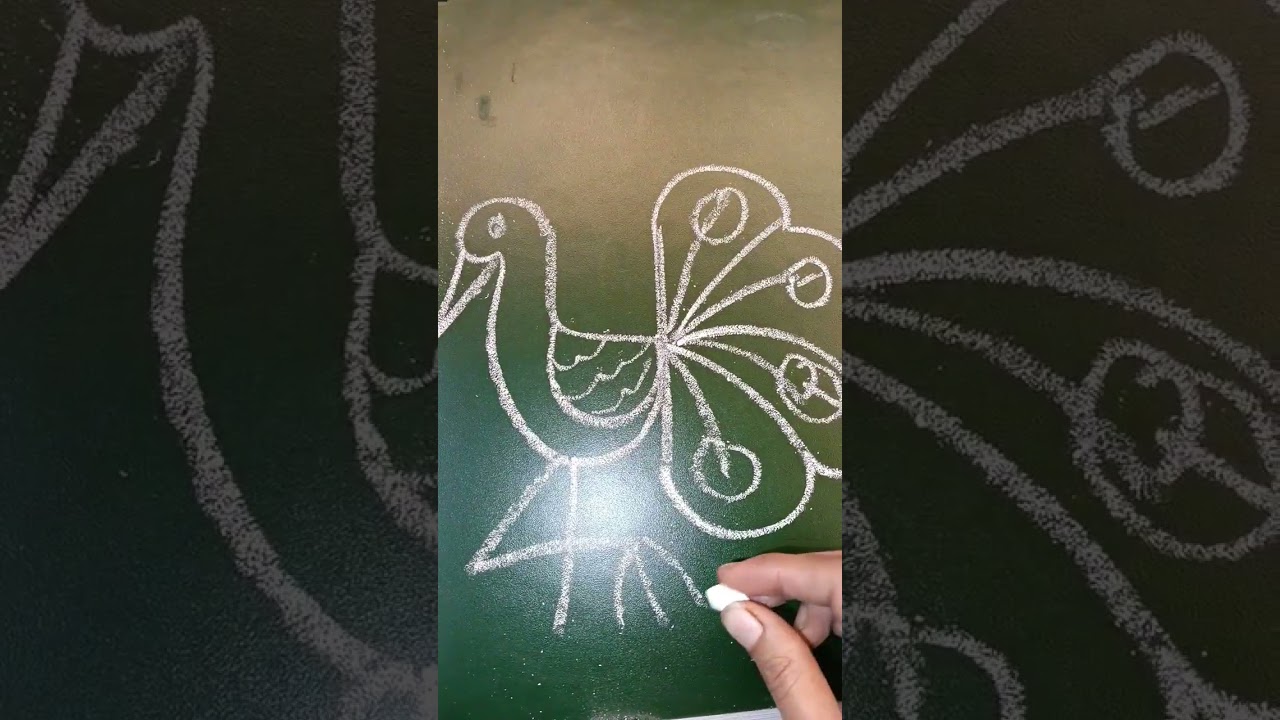 How to draw peacock drawing 