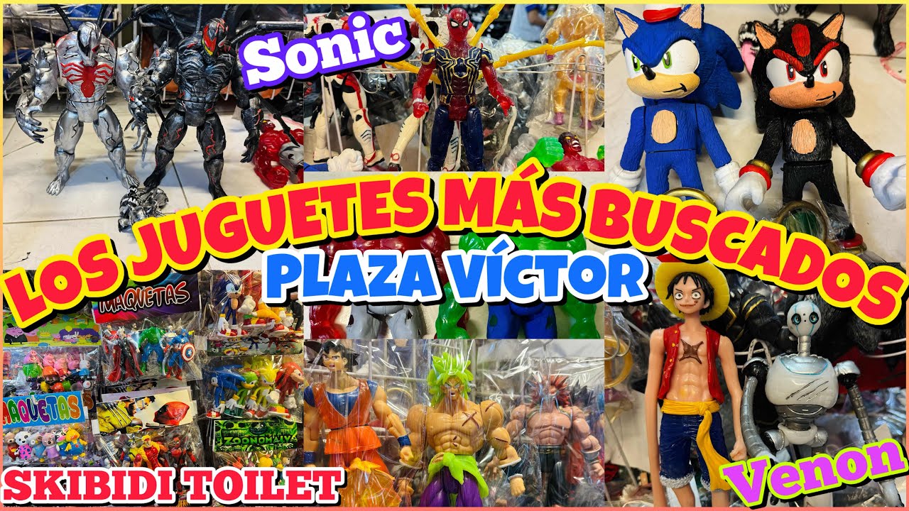🔥MUÑECOS SKIBIDI TOILET, FREDDYS, SONIC, TERNURINES ¡JUGUETES BARATOS!🤑 /PLAZA VÍCTOR CENTRO CDMX