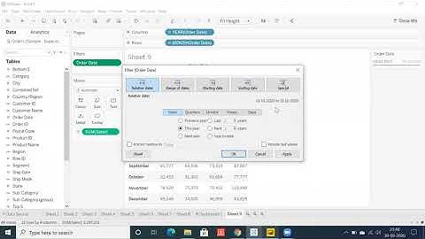 Tableau vs Power BI | Relative Date filter
