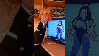 tanjiro:what's your last wish zenitsu 🥀😭😂#demonslayer #kimetsunoyaiba #shorts #foryou #cosplay #fyp