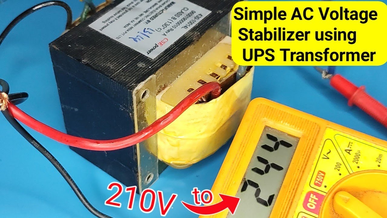 How To Make Simple AC Voltage Stabilizer Booster Ac 