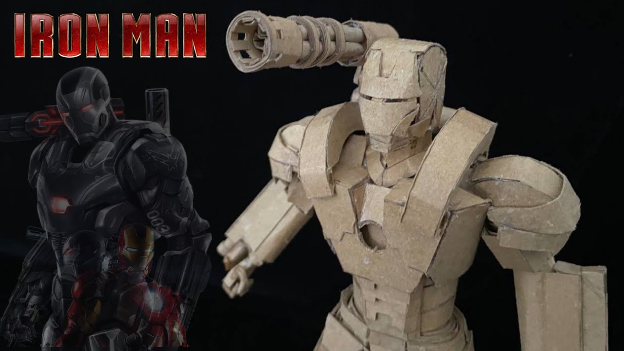 How make Iron man war machine made out of cardboard