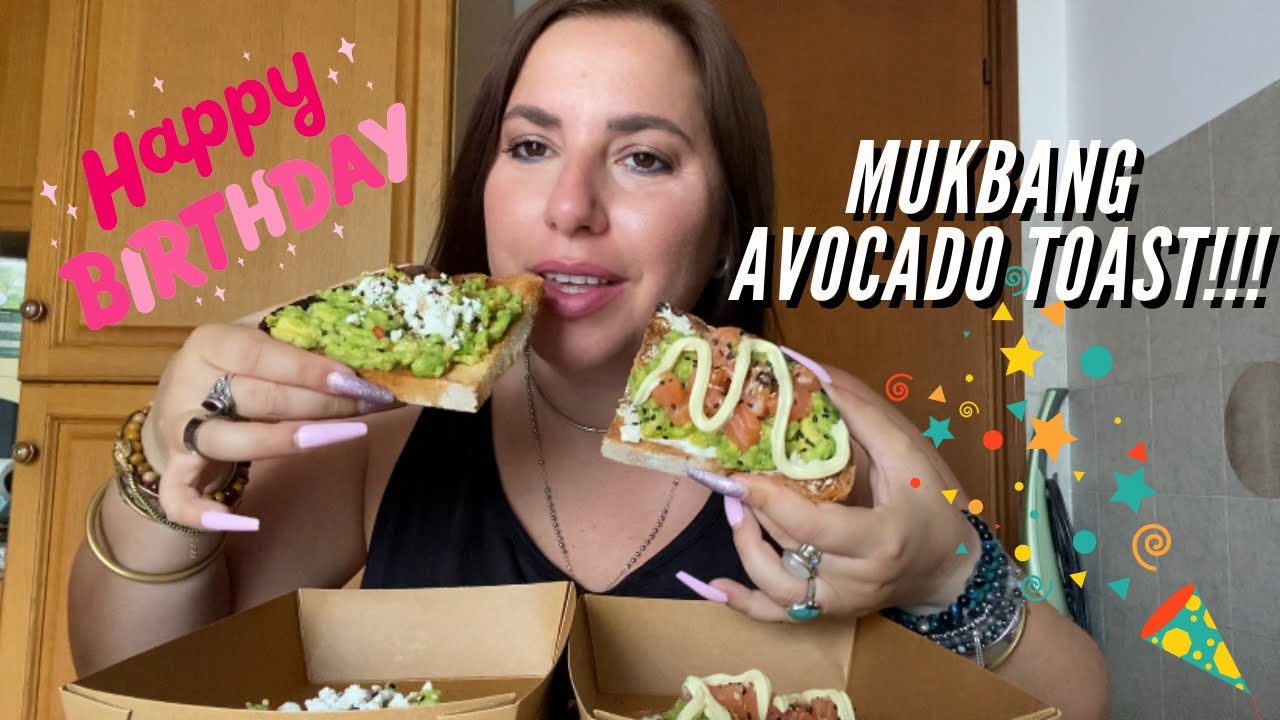 MUKBANG AVOCADO TOAST e TIRAMISÚ • Festeggiamo il mio COMPLEANNO!!! • POKE HOUSE