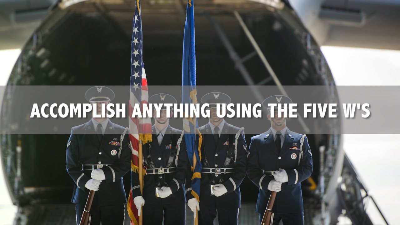 u.s. army training and doctrine command Accomplish Anything Following the 'Five W's'
