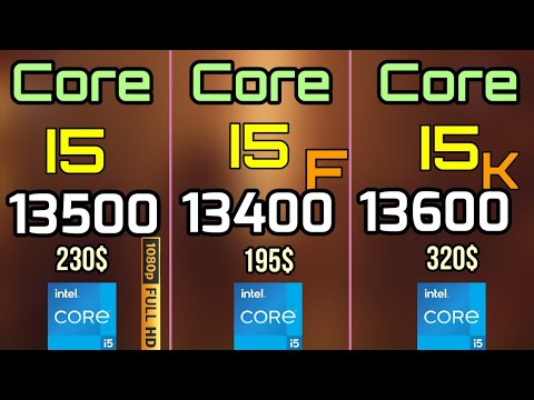 I5 13500 VS I5 13400F VS I5 13600K GAMING BENCHMARKS 1080p + RTX 3080TI +MULTITASKING BENCHMARKS