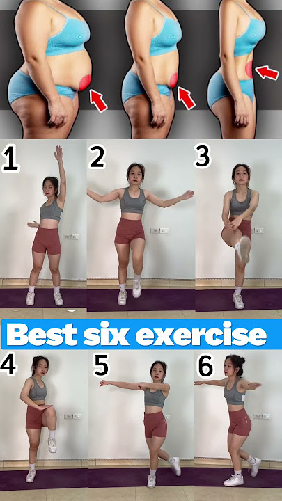 6 weight loss exercises to lose belly fat at home without equipment #exercise #tiktokchallenge