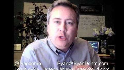 eNewsletter Revenue Ideas from Internet Consultant Ryan Dohrn