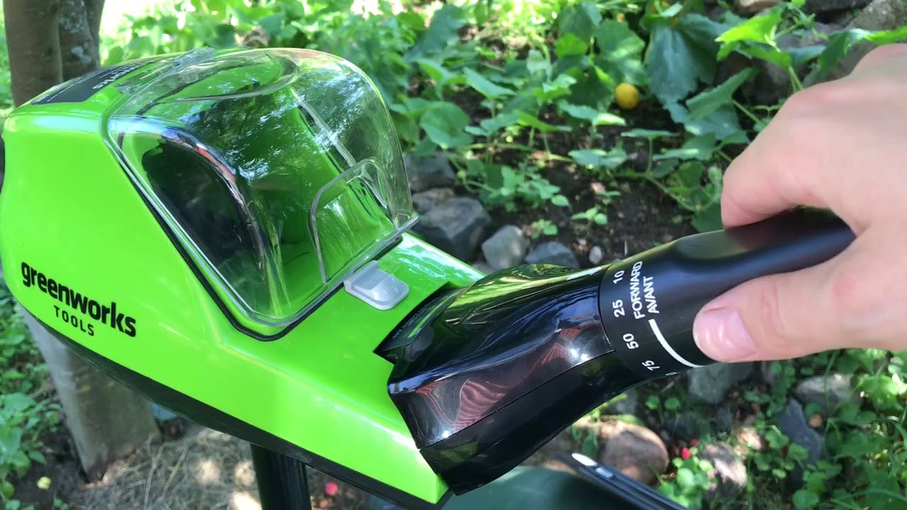 Как снять защиту аккумулятора на greenworks g40tm55