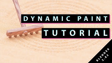 SAND LINES WITH DYNAMIC PAINT TUTORIAL IN BLENDER 2.82!