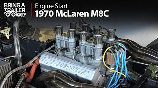 1970 McLaren M8C Engine Startup | Bring a Trailer