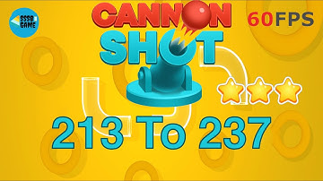 Cannon Shot: Level 213 To 237 - 3 Stars , iOS/Android Walkthrough
