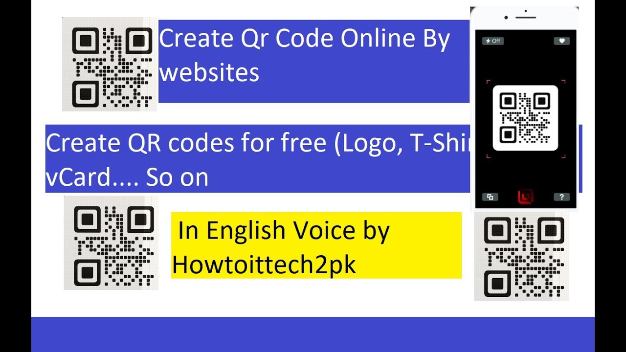 how to create qr code online by websites - YouTube