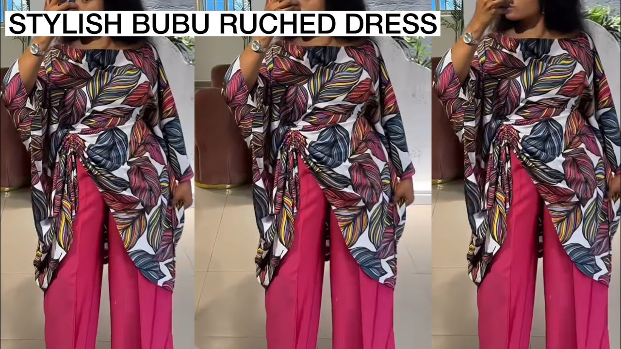DIY Stylish Ruched BUBU Kaftan Dress/ Snatched Waist