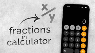 How to Put Fraction in Scientific Calculator on iPhone (tutorial) screenshot 1