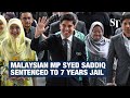 Malaysian mp syed saddiq sentenced to 7 years jail rm10 million fine and caning for corruption