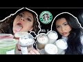 trying my subscribers FAVORITE STARBUCKS DRINKS... yikes (featuring Kristina)