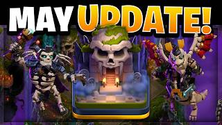 May 2026 Gold Pass, Hero Skins & NEW Skeleton Kingdom Scenery in Clash of Clans! screenshot 1