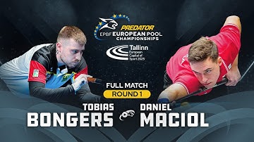 BONGERS vs MACIOL ▸ 8-BALL ▸ 2025 PREDATOR EUROPEAN Pool Championships