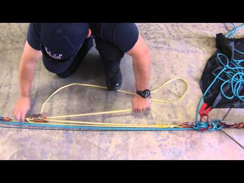 4:1 Pig Rig Mechanical Advantage with a Dyneema Sling 