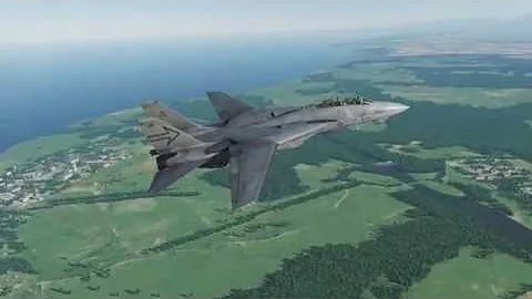 DCS: F-14B vs AI MiG-29S guns-only fight!