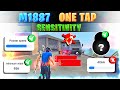 M1887 one tap sensitivity   free fire headshot setting in tamil  ob44 one tap setting