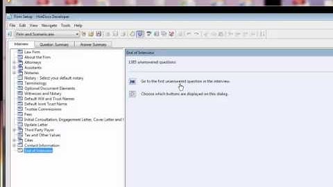 Assembling a HotDocs Interview Template
