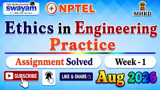 Ethics in Engineering Practice Week 1 Assignment Answer#NPTELASSIGNMENTS#Ethics EngineeringPractice
