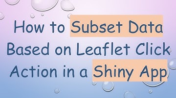 How to Subset Data Based on Leaflet Click Action in a Shiny App